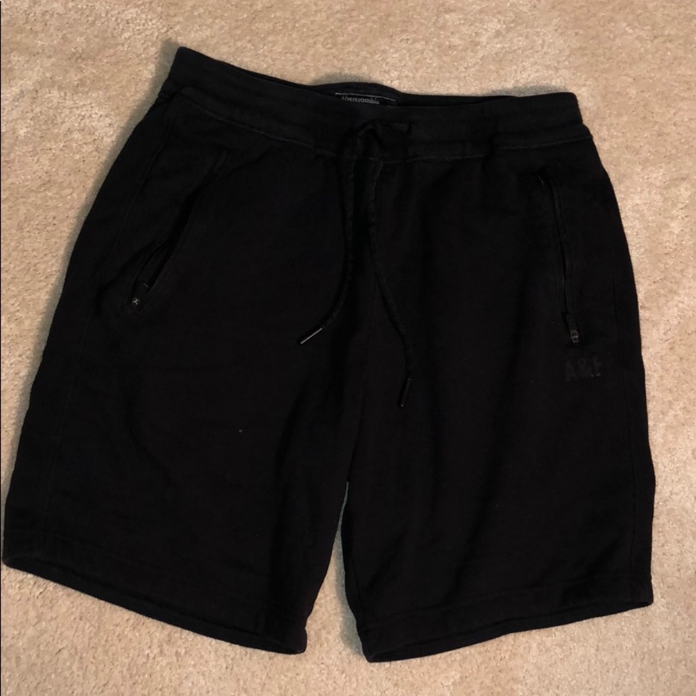 Abercrombie & Fitch casual black shorts.